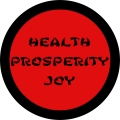 Health, Prosperity, Joy, Black and Red