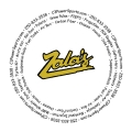 Company logo, services provided