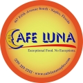Restaurant coaster, orange, yellow, moon