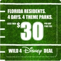 Less than $30 per day, Wild 4 Disney Deal