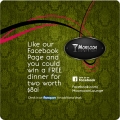 Facebook page, win a free dinner for two