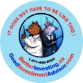 Investments,financial advice, blue and red