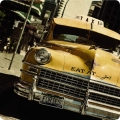 Yellow Taxi design, city scene