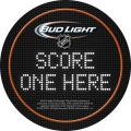 Bud Light - NHL coaster - scoreboard